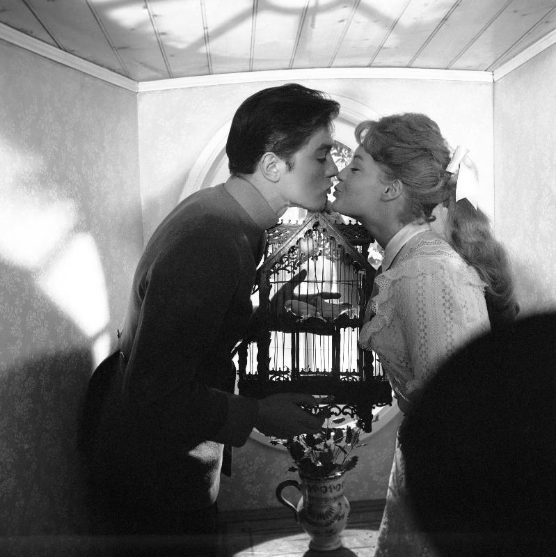 Photo film Christine de Pierre Gaspard-Huit, 1958 Avec Romy Schneider et Alain Delon