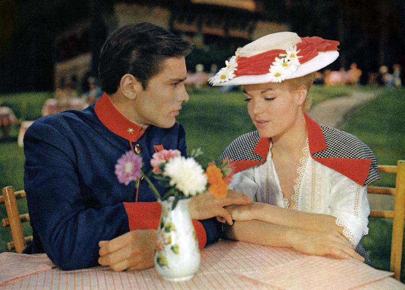 Photo film  Christine de Pierre Gaspard-Huit, 1958 Avec Romy Schneider et Alain Delon