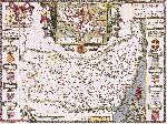 Carte Suffolk et la situation d'Ipswich, gravé par Jodocus Hondius (1563-1612) tiré du « Théâtre de l'Empire de Grande-Bretagne 