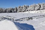 Le terrain des loisirs en hiver