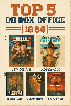 Affiche style vintage Top 5 box office 1986 (top gun, crocodile dundee, platoon, karate kid, star trek)