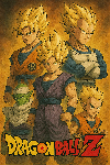 Poster des personnages de dragon ball Z 