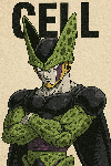 Poster du personnage de dragon ball Z Cell