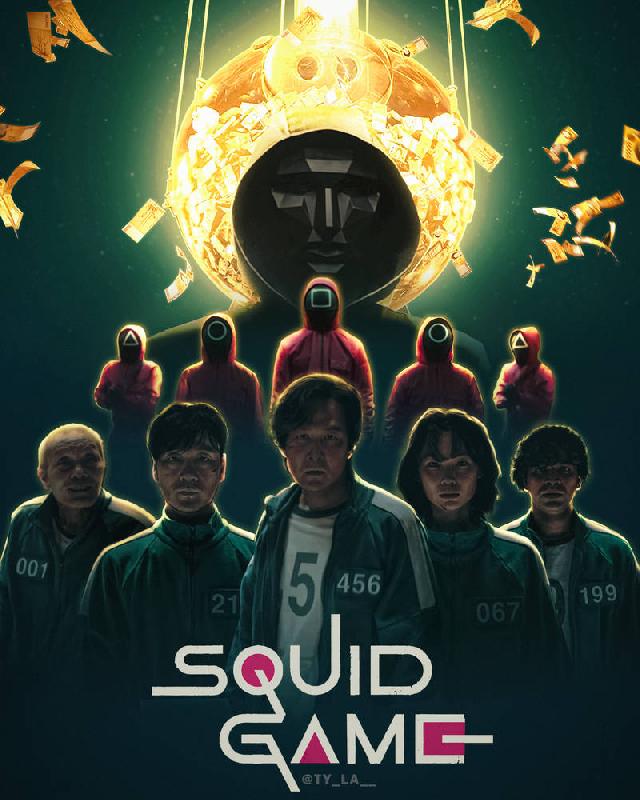 Poster série TV squid Gamesquid