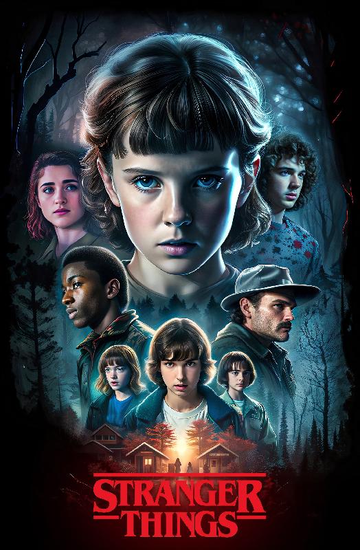 Poster série TV Stranger things 