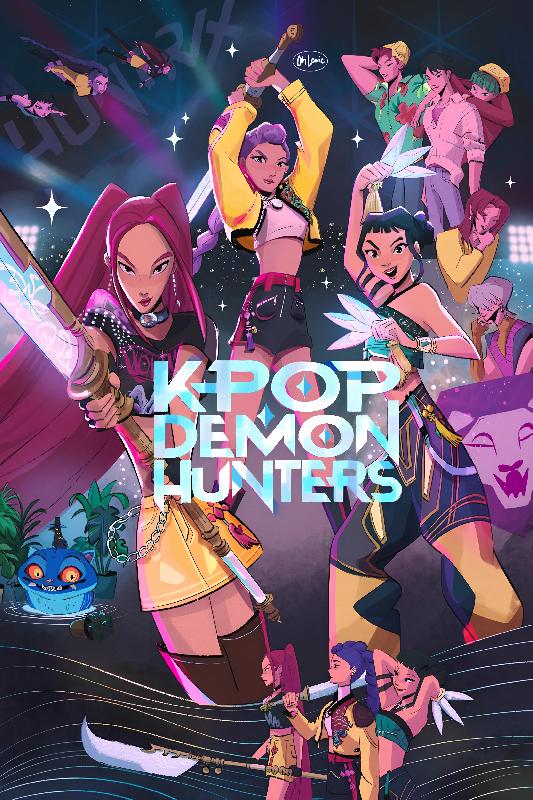 Poster série tv K-pop demon hunters