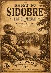 Affiche style ancien sépia du massif du Sidobre dans le Tarn