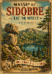 Affiche style ancien su massif du Sidobre dans le Tarn