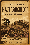 Affiche style ancien sépia du parc régional du Haut Languedoc dans le Tarn