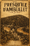Affiche style ancien sépia d'Ambialet dans le Tarn