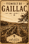 Affiche ancienne style Sépia du Vignoble de Gaillac dans le Tarn
