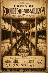Affiche illustrée Caves de Roquefort-sur-Soulzon dans un style ancien sépia