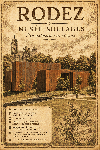 Affiche illustrée Musée Soulages dans un style ancien sépia