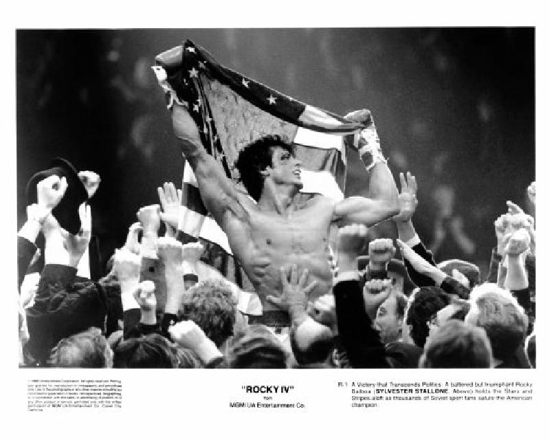 Photo noir & blanc du film Rocky IV