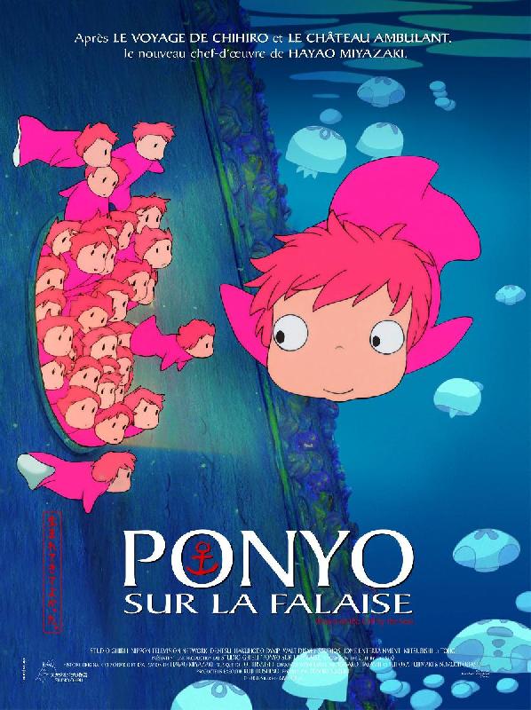 Affiche française du manga Ponyo sur la falaise