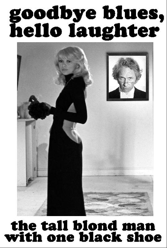 Affiche du film Le Grand Blond avec une chaussure noire