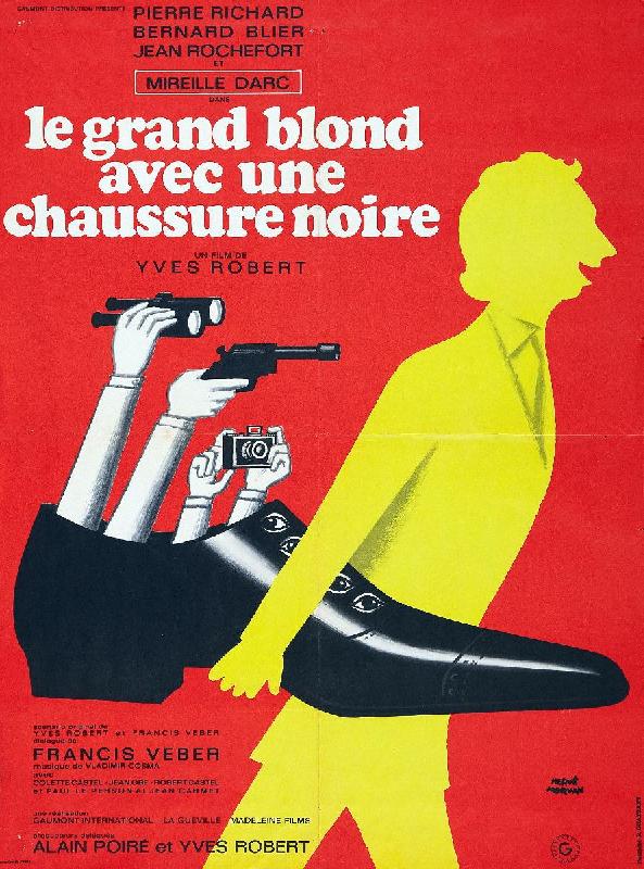 Affiche du film Le Grand Blond avec une chaussure noire