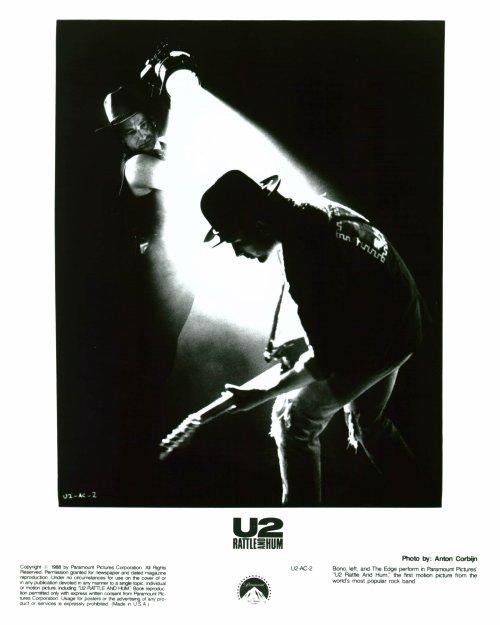 Photo noir et blanc de U2: Rattle and Hum