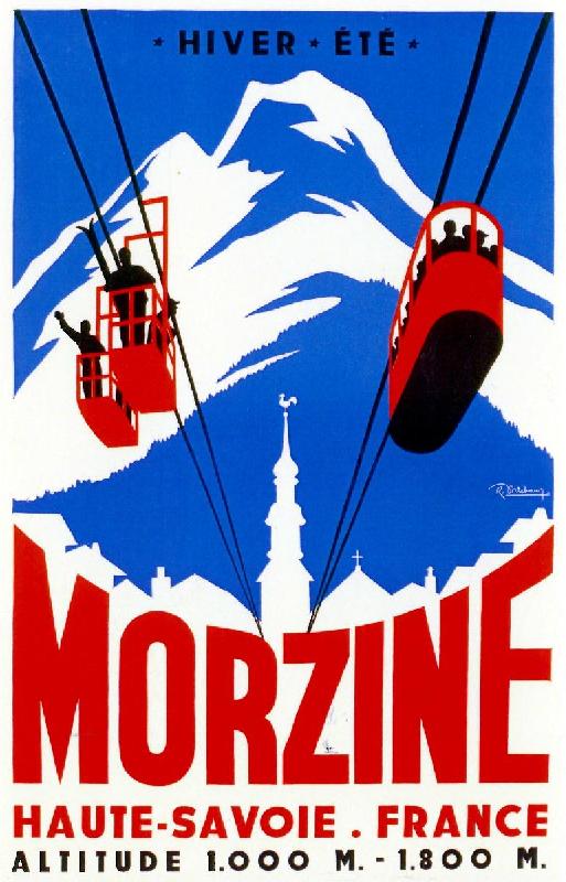 Affiche publicitaire de Morzine
