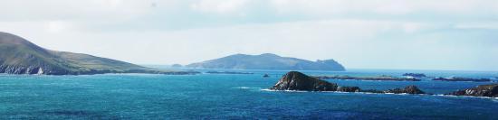 Photo panoramique des côtes irlandaise prêt de Dingle