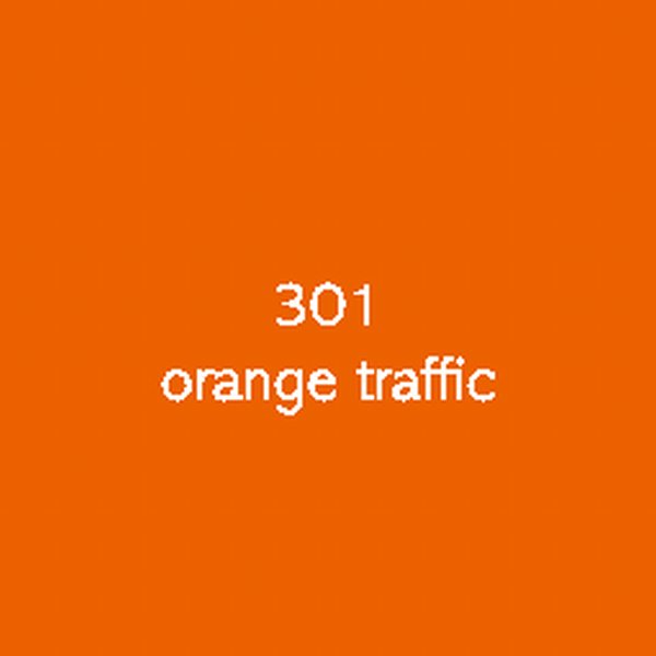 Sticker autocollant film polymère orange traffic brillant