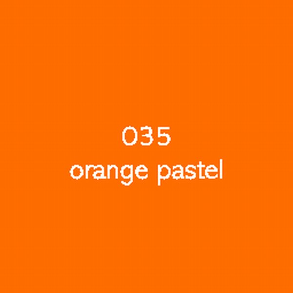 Sticker autocollant film polymère orange pastel brillant