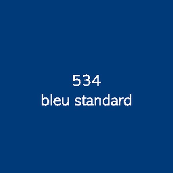 Sticker autocollant film polymère bleu standard brillant