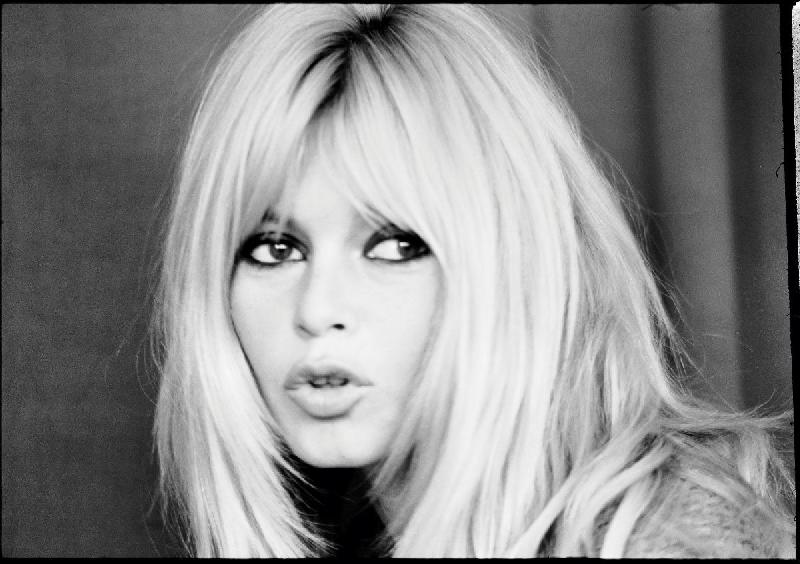 Portrait noir et blanc Brigitte Bardot - acheter Portrait noir et blanc