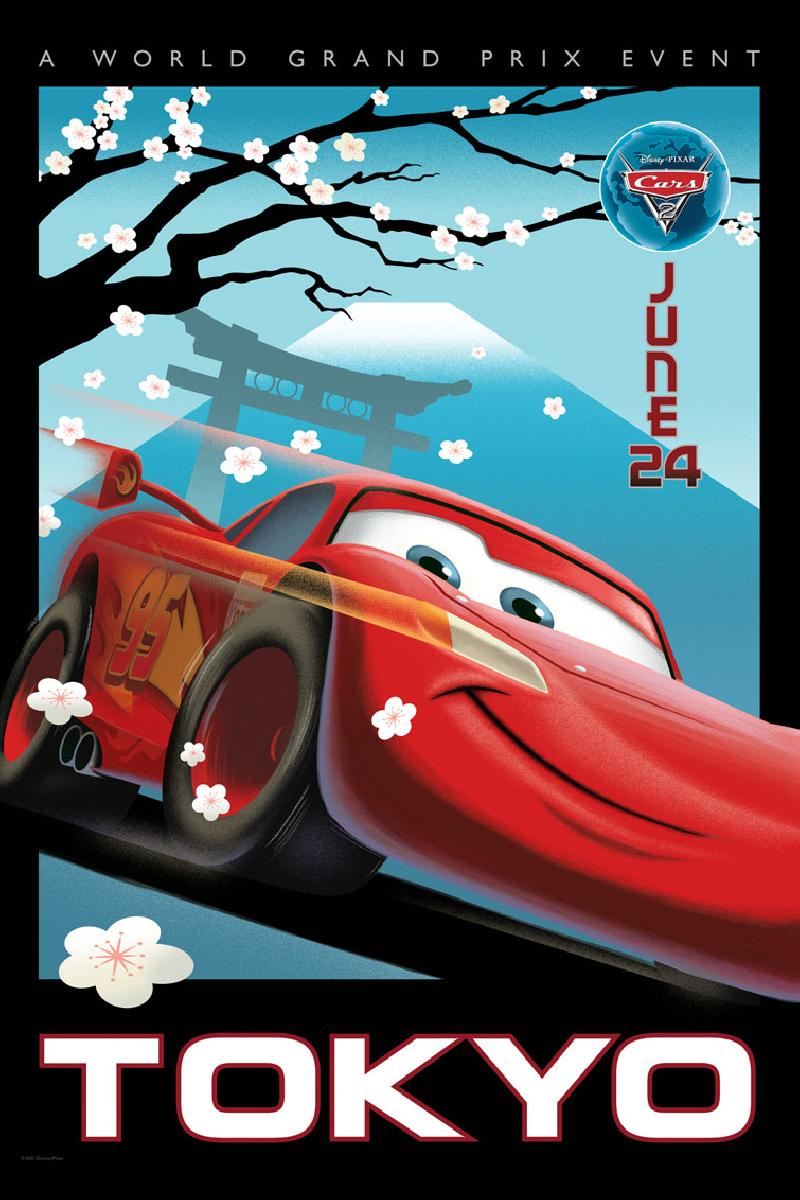 Affiche du dessin animé Cars 2 - acheter Affiche du dessin animé Cars 2