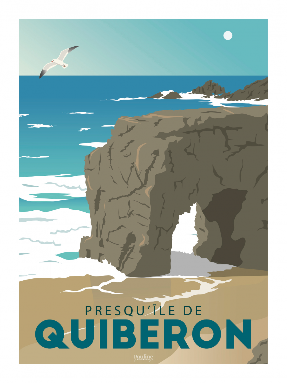 Affiches & posters Poster photo illustration Presqu'île de Quiberon
