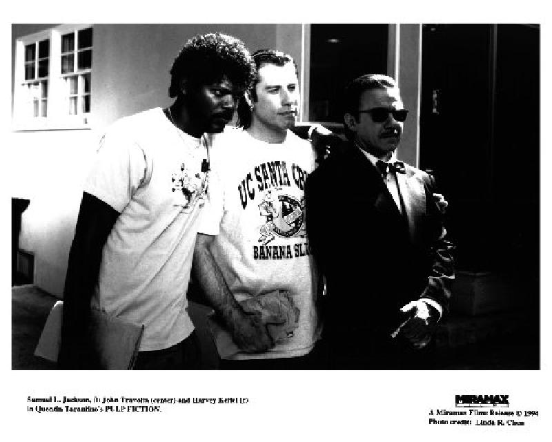 Photo noir  blanc  du film Pulp  Fiction  acheter Photo 